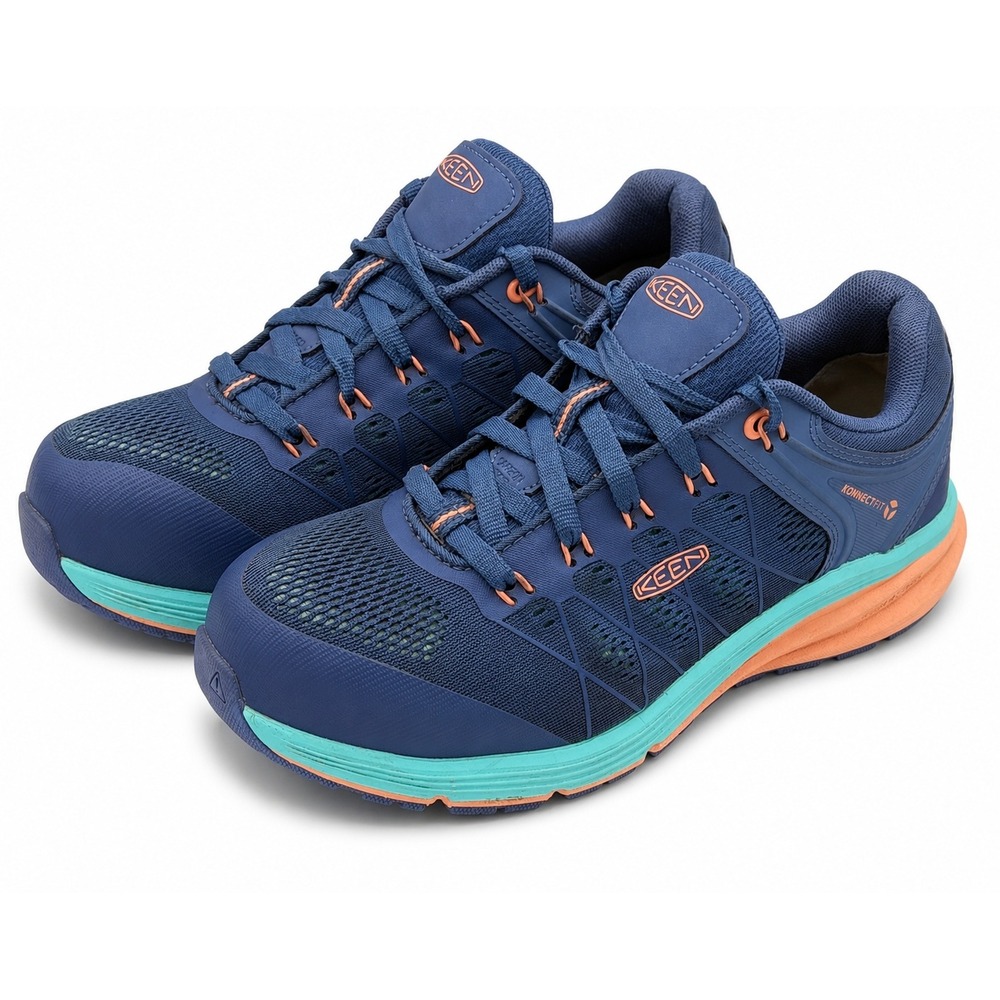Keen Vista Energy Women 9.5W Blue Slip Resistant Composite Toe Safety Work Shoes